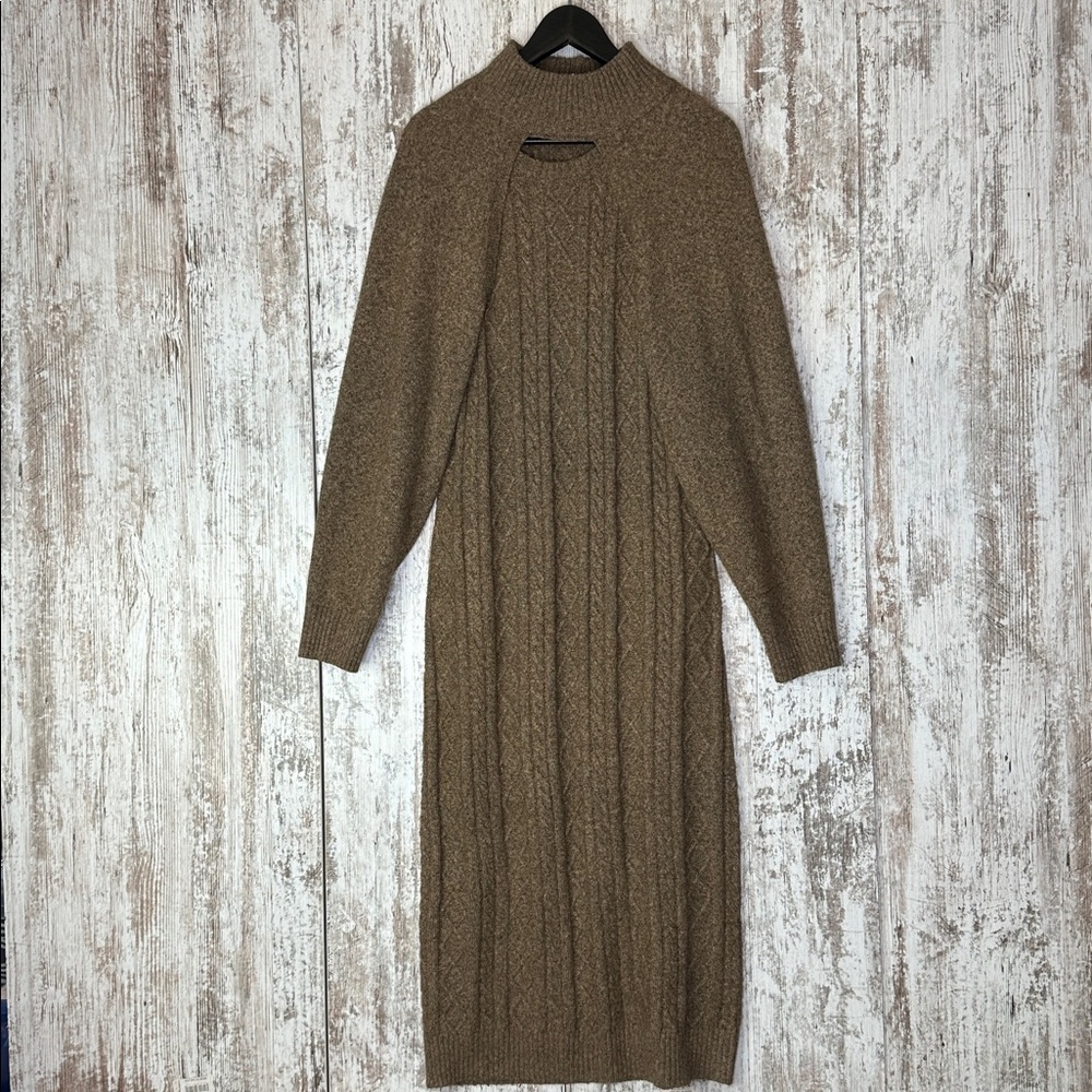 Current Air x Anthropologie Cable-Knit Midi Dress & Shrug Set Size M - Picture 3 of 15